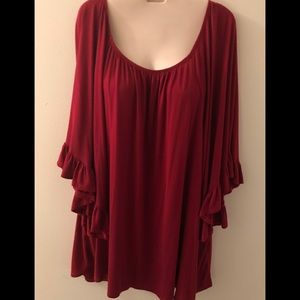 Maroon Tunic Top